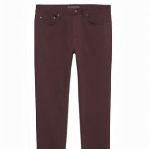 Banana Republic Slim Traveler Pant 26/28 Red +